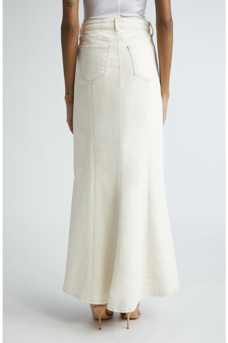Kailani Mermaid Denim Skirt, Alternate, color, MACADAMIA