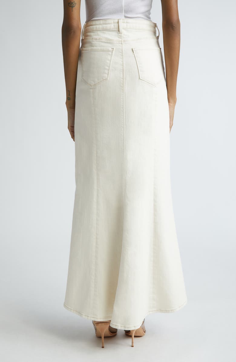 L'AGENCE Kailani Mermaid Denim Skirt, Alternate, color, Macadamia