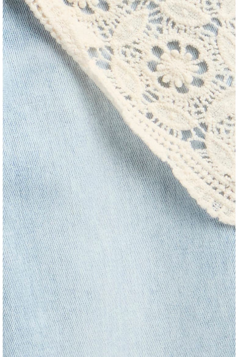 Kids' Hanky Belt Wide Leg Jeans, Alternate, color, LIGHT WASH INDIGO
