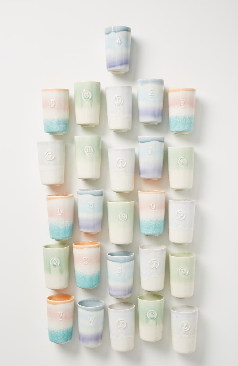 Anthropologie Home Anthropologie Wanda Monogram Tumbler, Main, color,