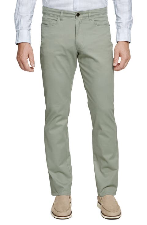 Straight Leg Stretch Stretch Pima Cotton Pants