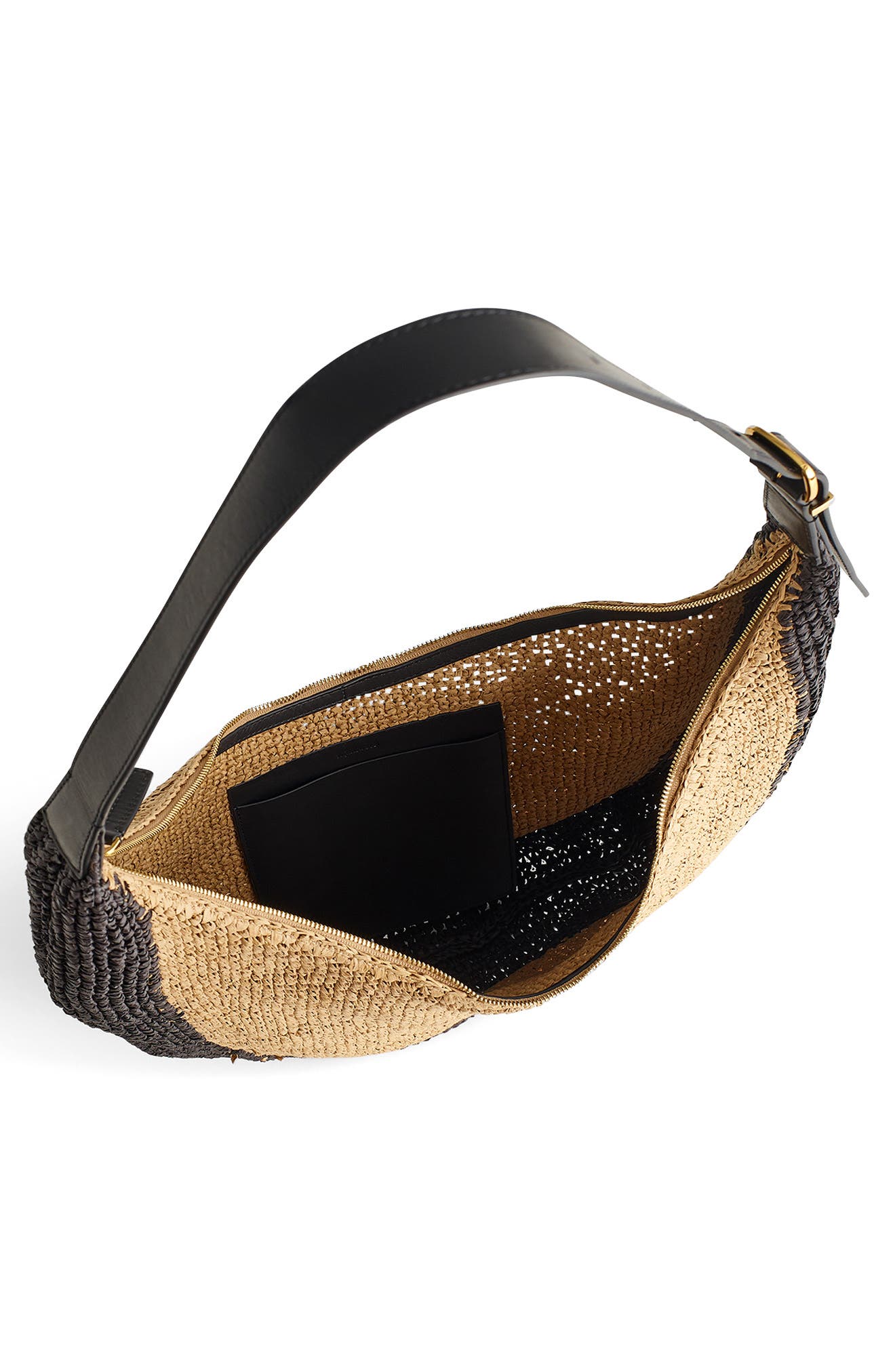 Madewell Essential Curve Shoulder Bag, Alternate, color, Natural Multi