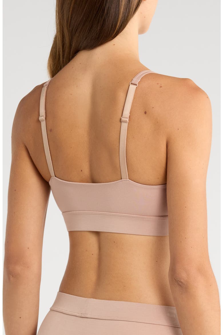 Luxe Icon Stretch Modal Adjustable Bralette, Alternate, color, CHAI