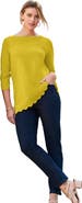 Jessica London Scallop Boatneck Tunic