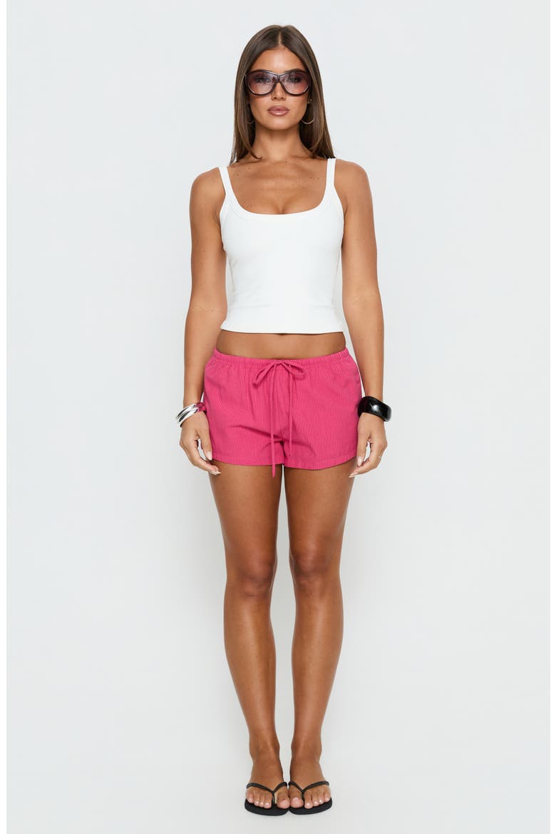 Makeli Micro Beach Shorts, Alternate, color, FUCHSIA STRIPE