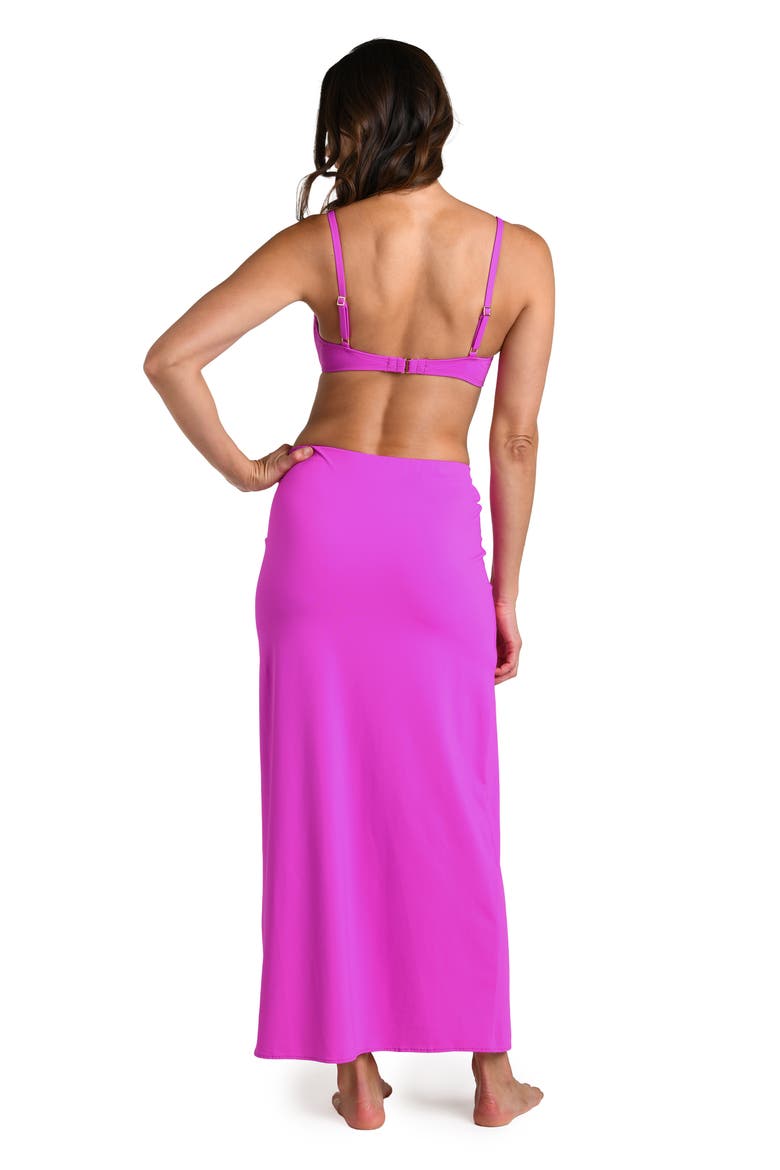 Island Goddess Side Slit Cover-Up Skirt, Alternate, color, VIOLET