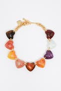 Bimba y Lola Resin Hearts Necklace