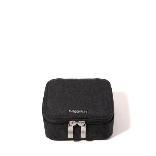baggallini Travel Jewelry Box in Black Cheetah Emboss at Nordstrom