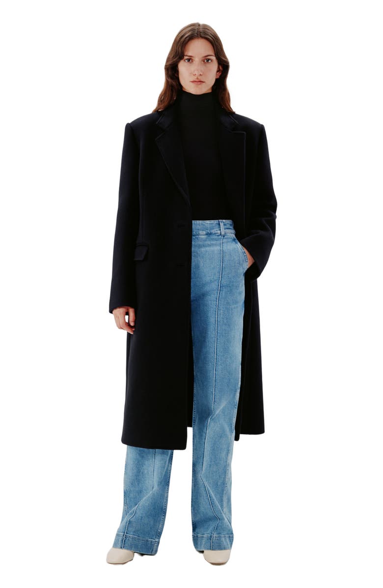 Another Tomorrow TURTLENECK BODYSUIT, Main, color, Black