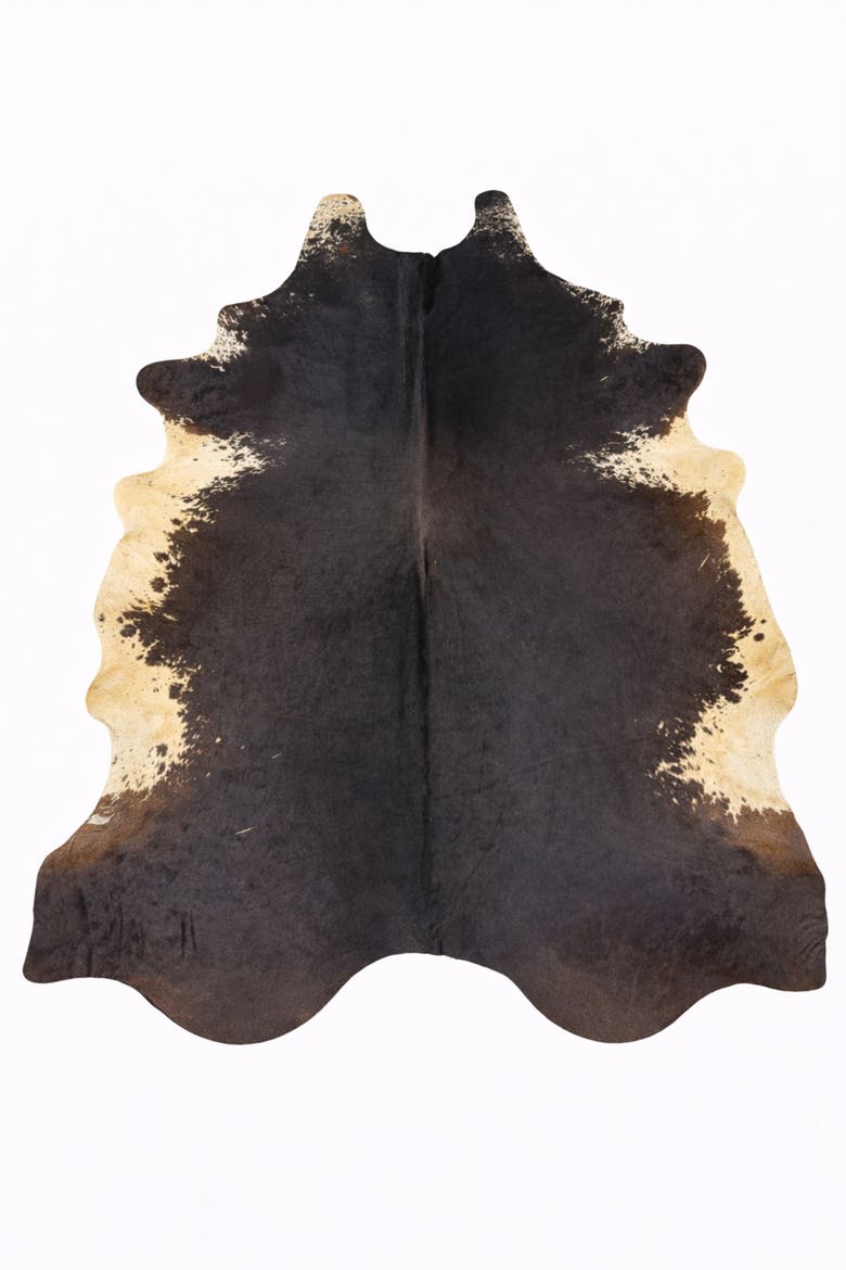 Eco Hides RH Rugs Frances Brown Speckled Cowhide Rug 7'11" x 6'8", Main, color, Brown Speckled