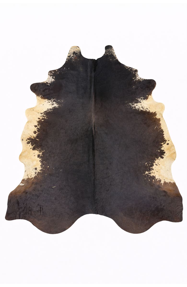 Rhacam Eco Hides RH Rugs Frances Brown Speckled Cowhide Rug 7'11" x 6'8", Main, color, Brown Speckled