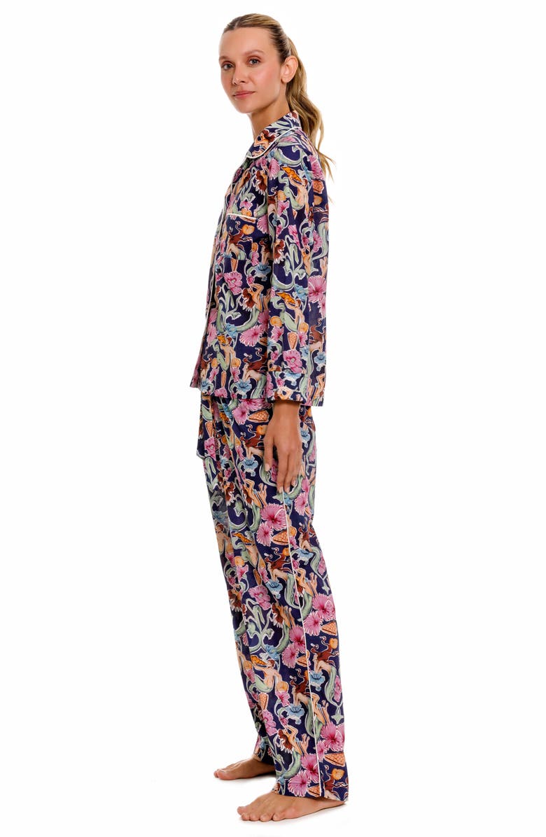 The Lazy Poet Emma Cotton Pajamas, Alternate, color, Blue
