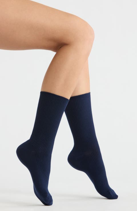 Everyday Rib Crew Socks
