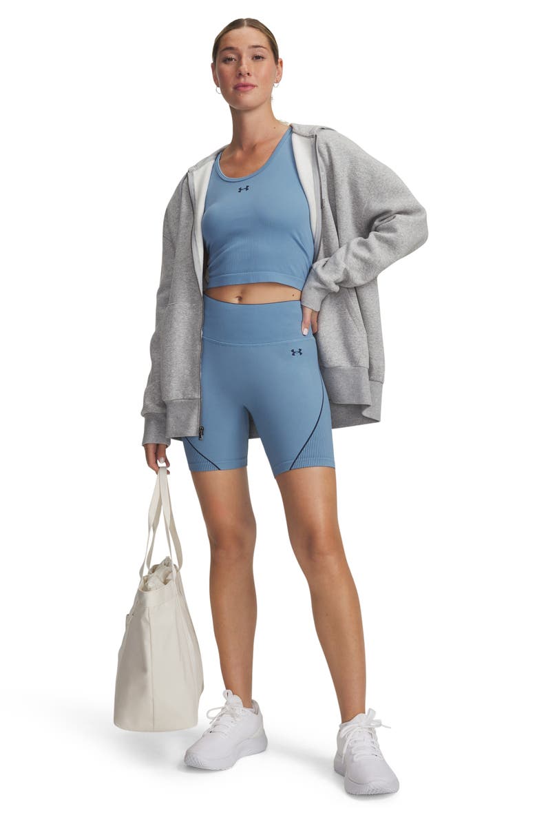 Under Armour Vanish Seamless Bike Shorts, Alternate, color, Blue / Navy / Washed Navy