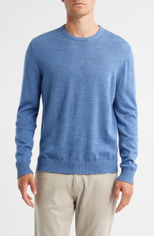 Johnnie-o Ronald Merino Wool Sweater In Blue