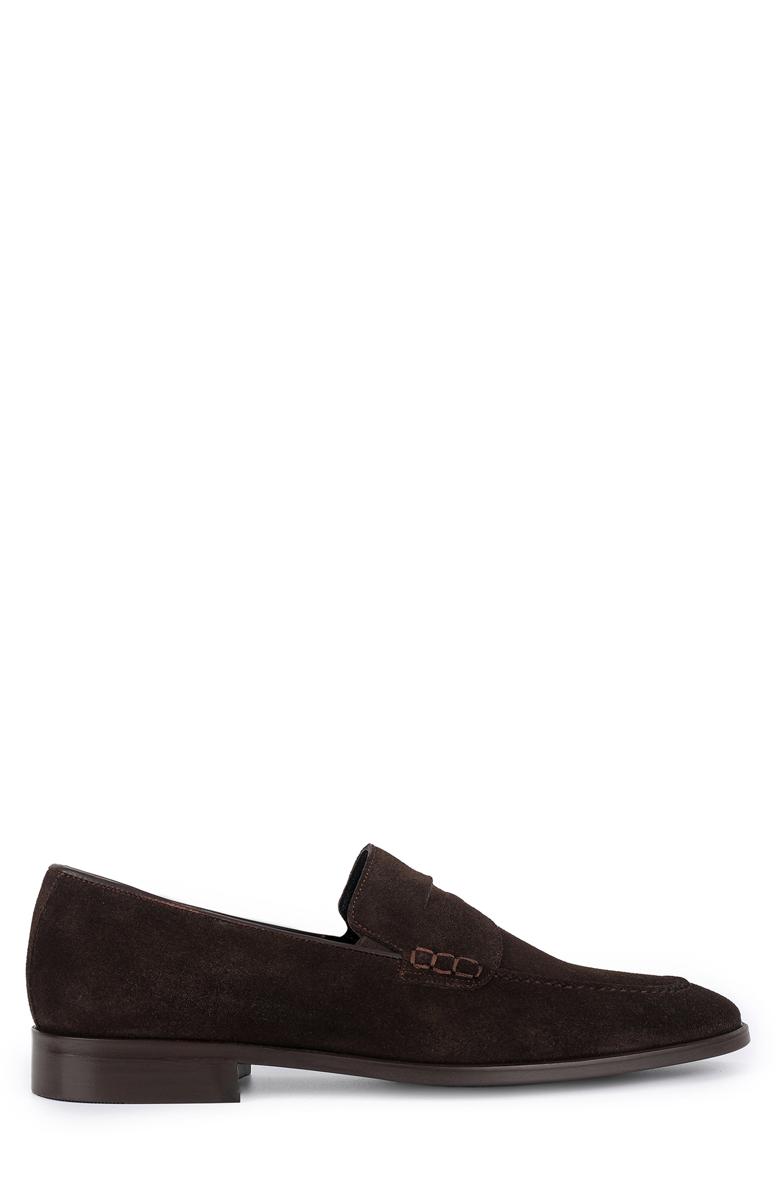 Ganado Penny Loafer, Alternate, color, DARK BROWN