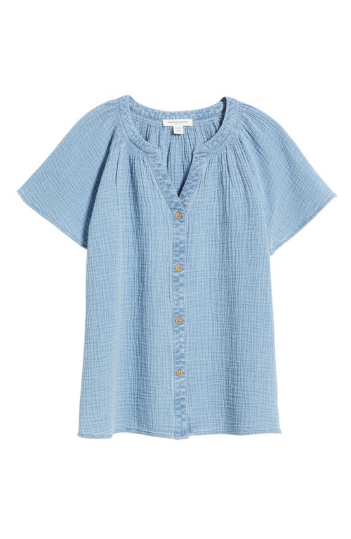 BEACHLUNCHLOUNGE BEACHLUNCHLOUNGE LARK COTTON GAUZE BUTTON-UP SHIRT