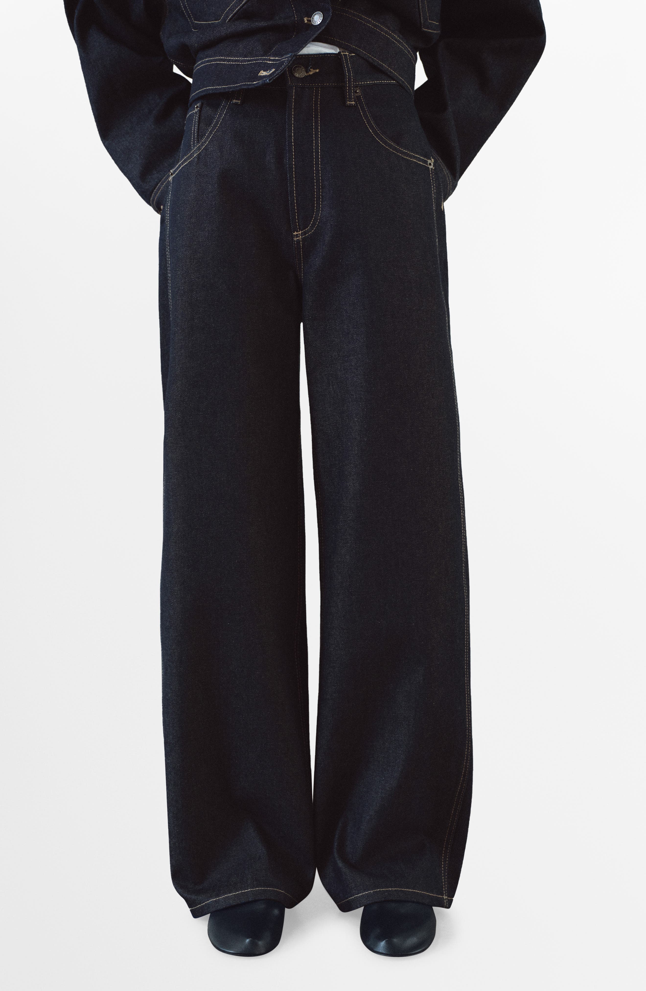 MANGO High Waist Balloon Jeans