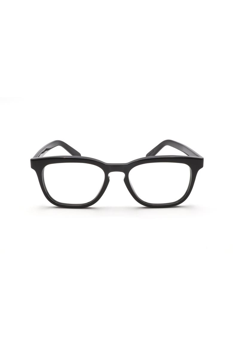 52mm Square Optical Glasses, Main, color, BLACK