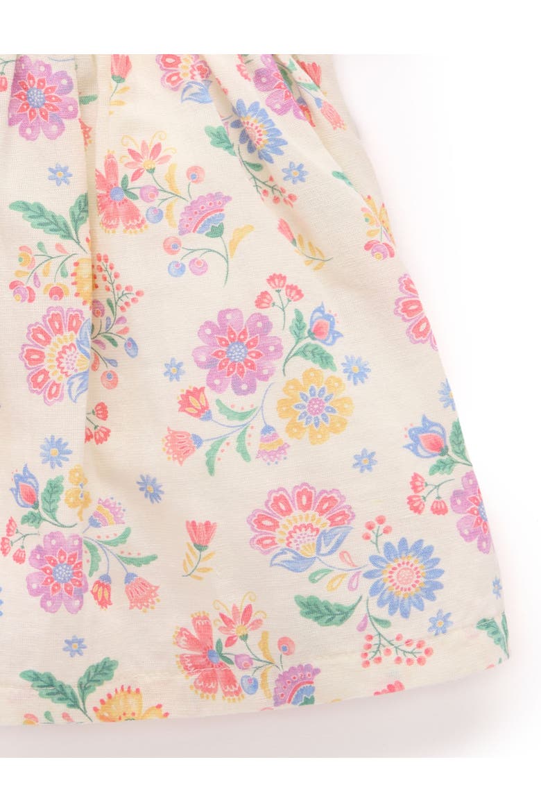 Linen Blend Dress and Headband Set, Alternate, color, Mexican Floral