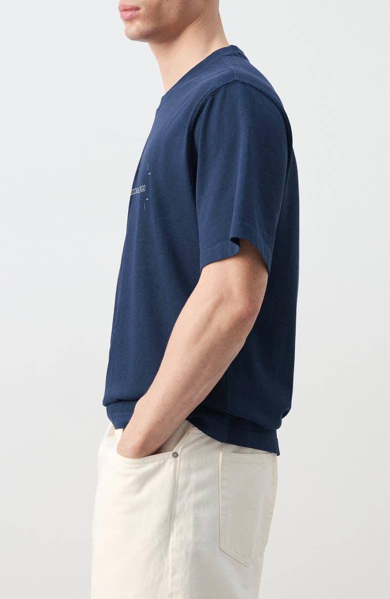 MANGO x Fantastic Man Logo Graphic T-Shirt, Alternate, color, Ink Blue
