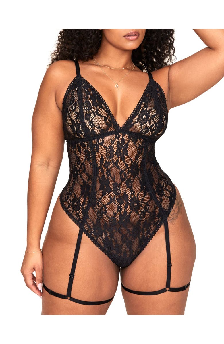Adore Me Clarisse Bodysuit Lingerie, Main, color,