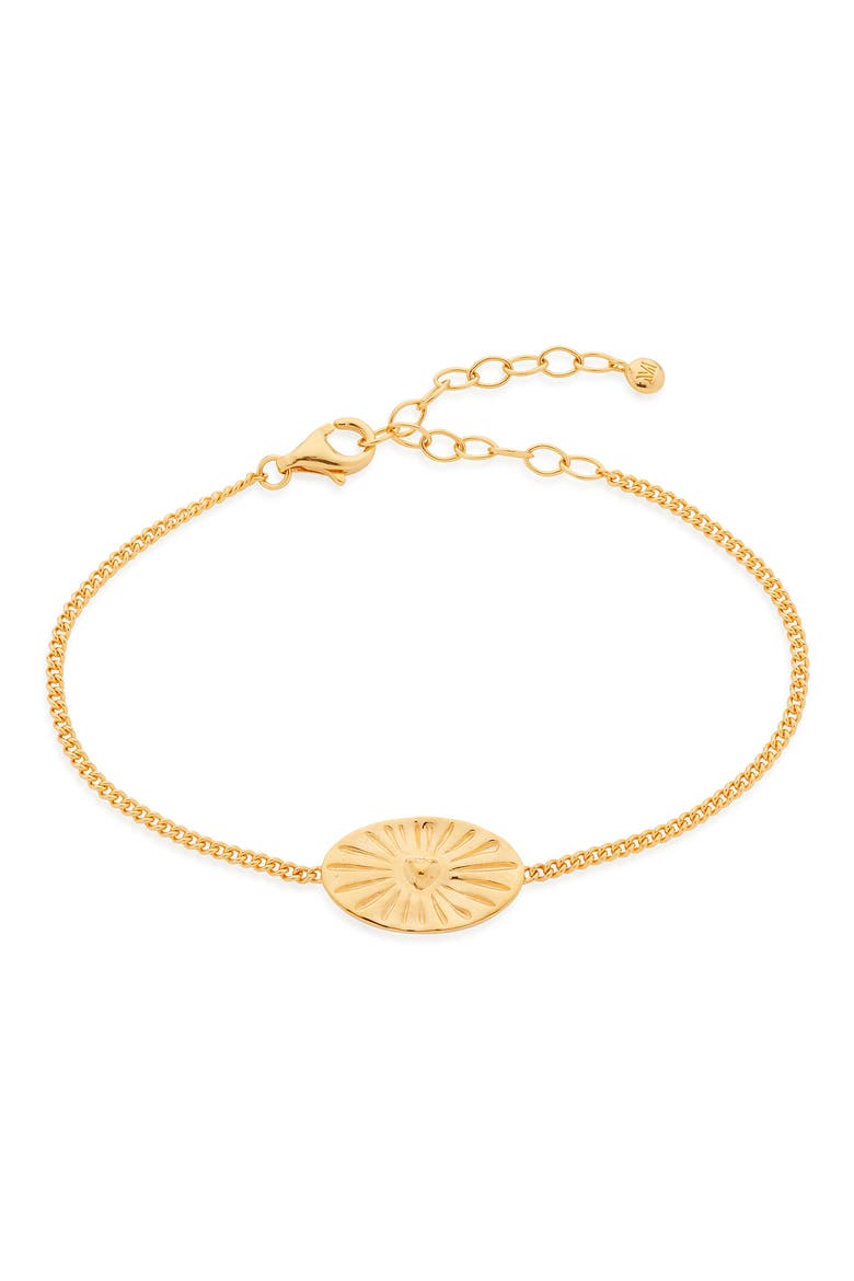 Talisman Heart Pendant Bracelet, Main, color, GOLD