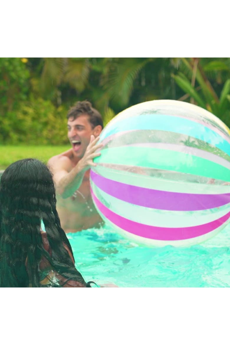 Jumbo Beach Ball, Alternate, color, Multicolored