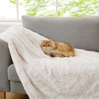 Adalee Faux Fur Throw Blanket
