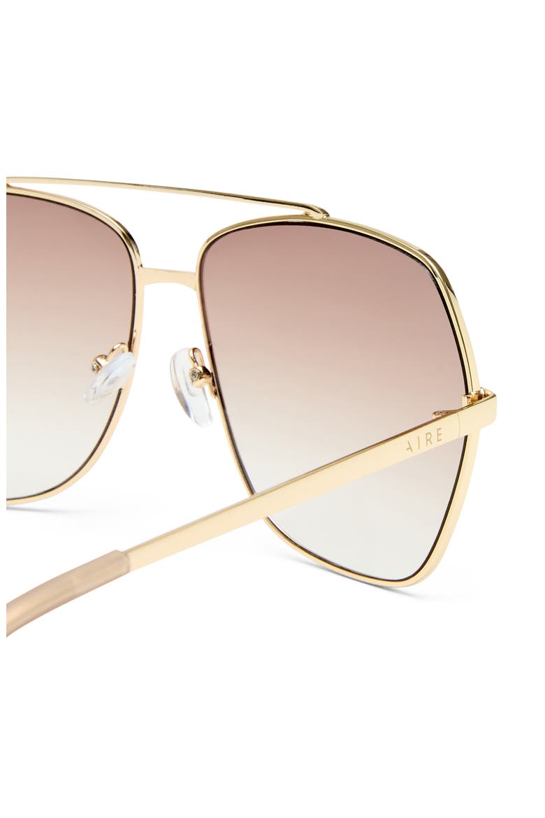 Celestine 62mm Oversize Aviator Sunglasses, Alternate, color, GOLD SAND / BROWN GRAD