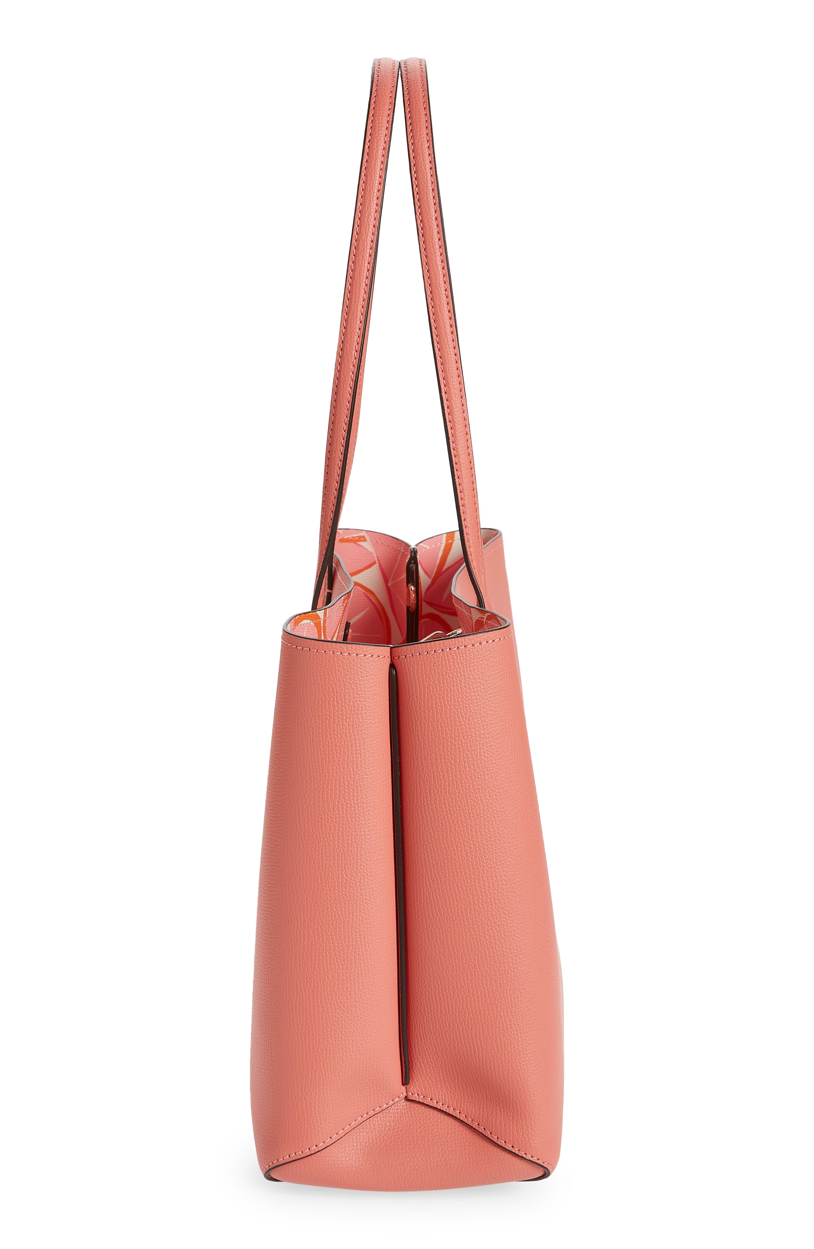 all day grapefruit pop tote, Alternate, color, GARDEN ROSE