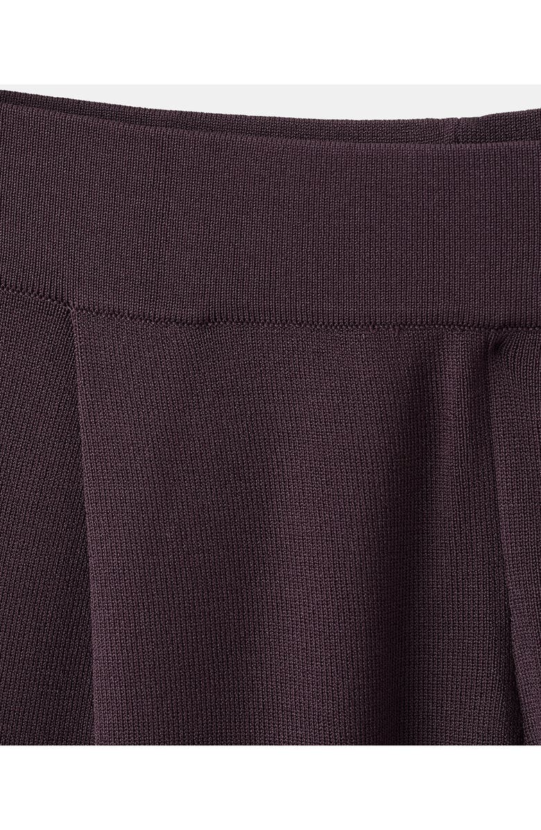 MANGO Knit Pull-On Straight Leg Pants, Alternate, color, Burgundy