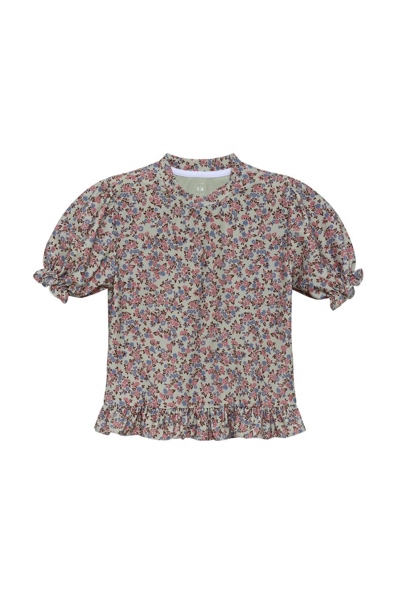 Ruffle Tee, Main, color, Fall Floral