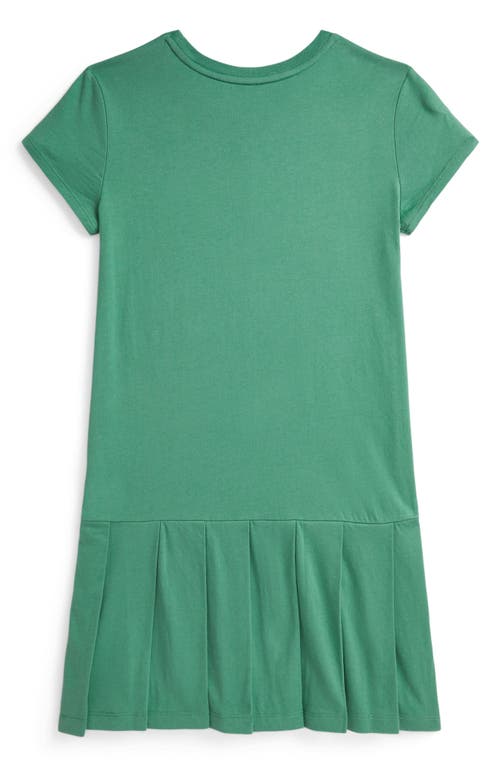 Polo Ralph Lauren Ralph Lauren Big Pony Pleated Cotton Jersey Dress