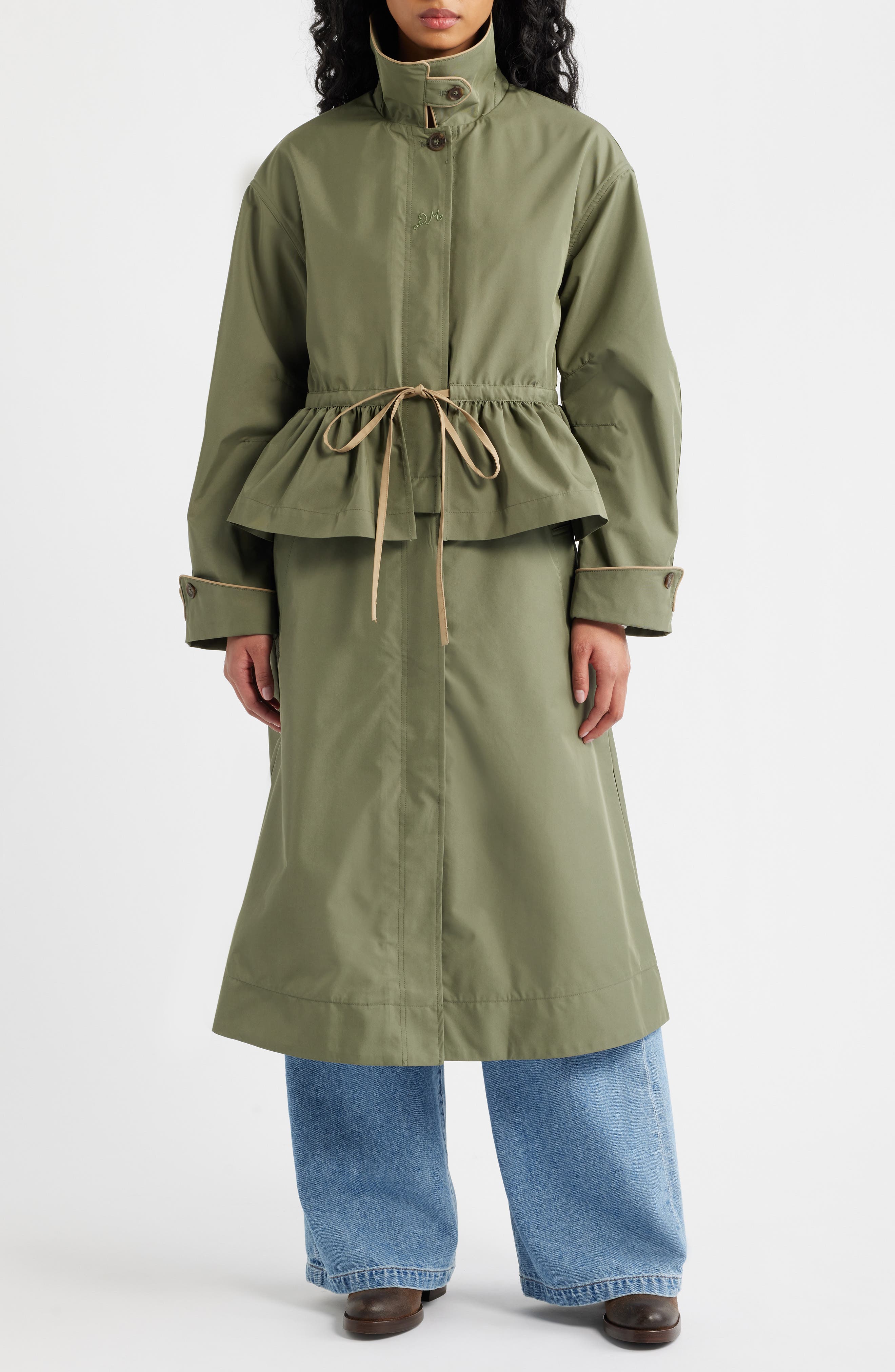 Myrtle Water Repellent Convertible Trench Coat (Women) | Nordstrom
