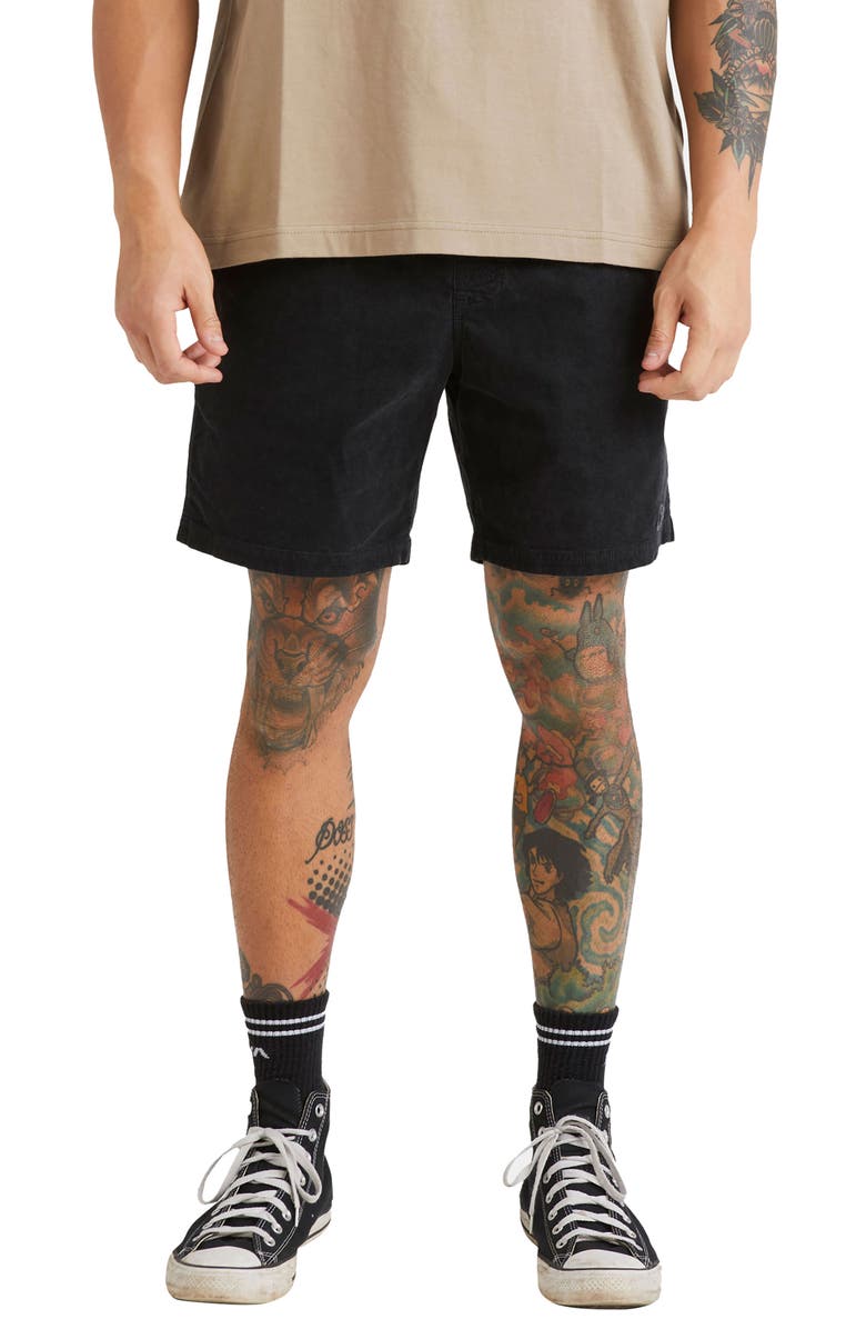 RVCA Escape Drawstring Cotton Walking Shorts, Main, color,