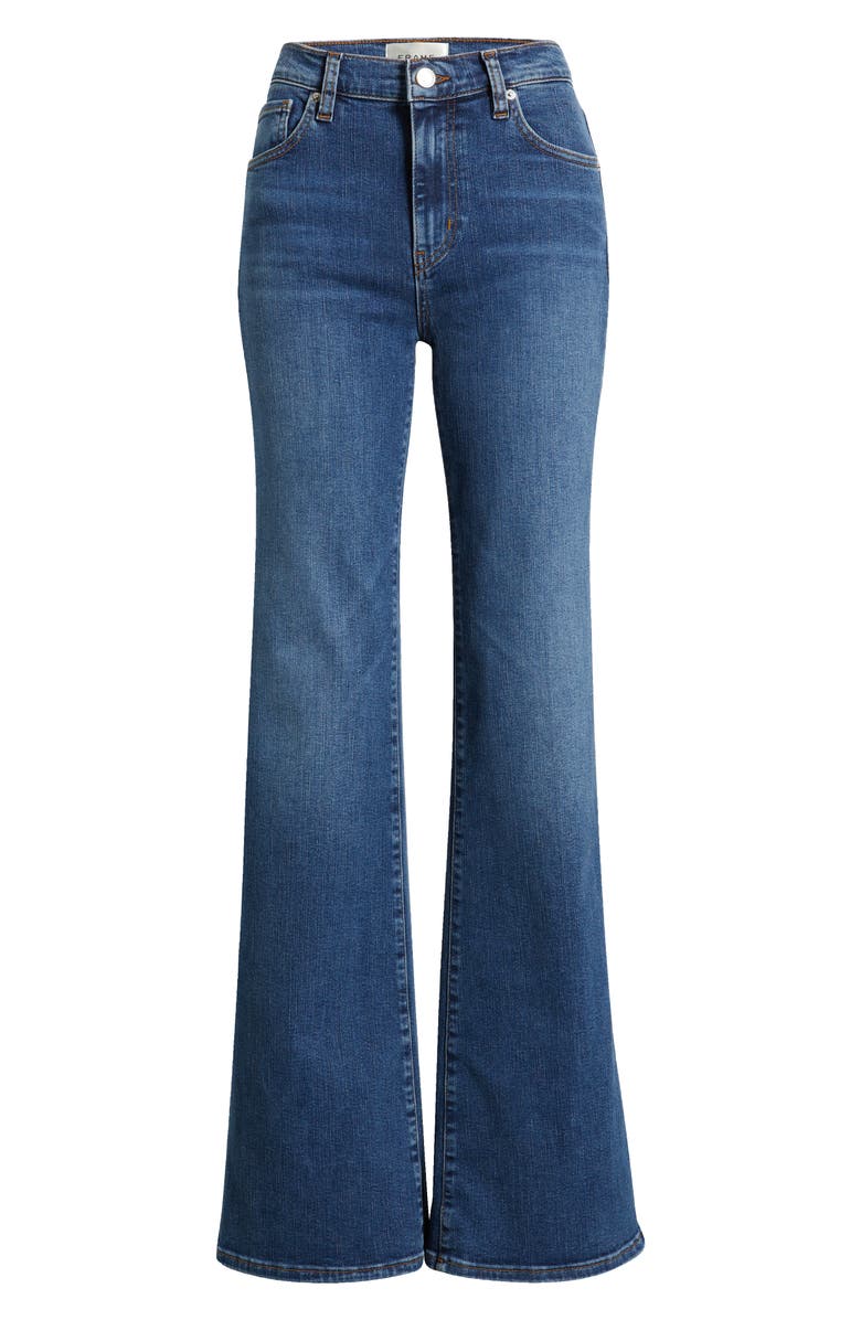 FRAME The Icon High Waist Flare Jeans, Alternate, color, Foxley