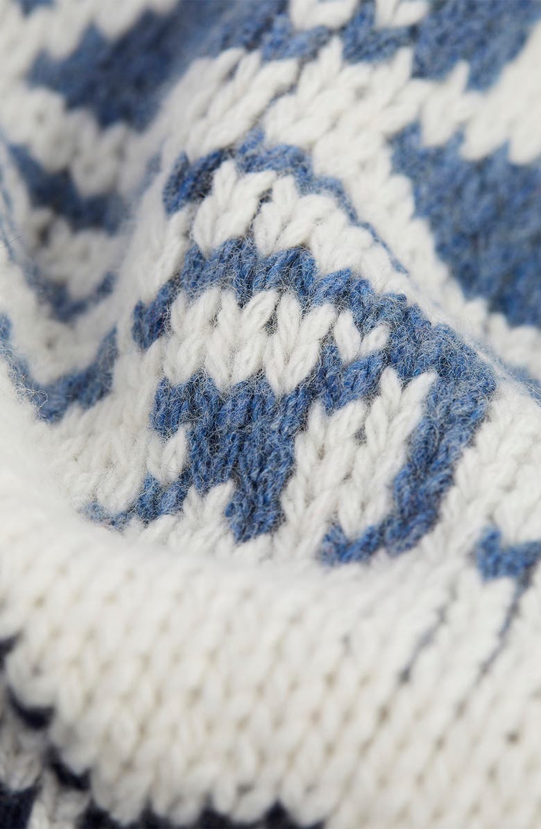 vineyard vines Fair Isle Wool Blend Mock Neck Sweater, Alternate, color, 