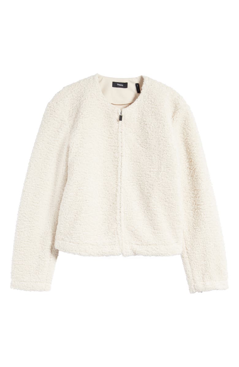 Theory Front Zip Fleece Jacket, Alternate, color, 