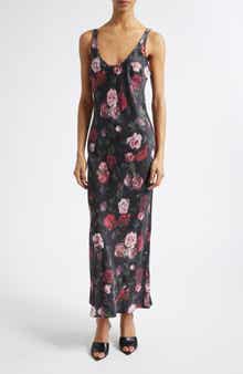 Akiya Floral Print Sleeveless Maxi Dress
