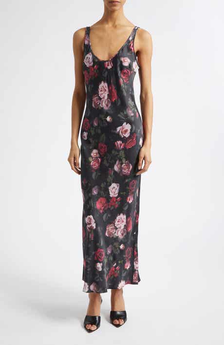 Akiya Floral Print Sleeveless Maxi Dress