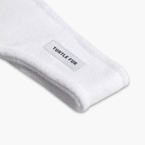 Turtle Fur Bang Band Fleece Headband In White