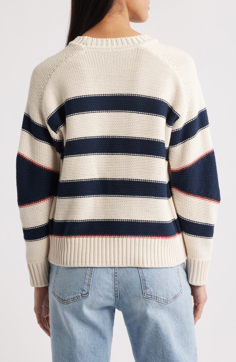 MARGARET O'LEARY Angle Stripe Sweater, Alternate, color, 