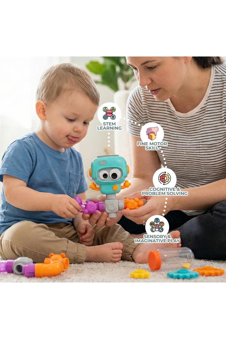 Build and Splash Educational Water Bath Toy Set, Alternate, color, Multicolor