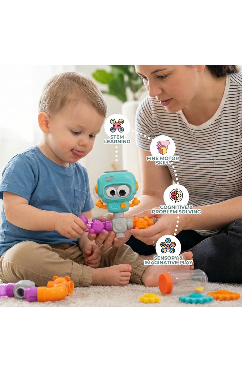 Sperric Build and Splash Educational Water Bath Toy Set, Alternate, color, Multicolor