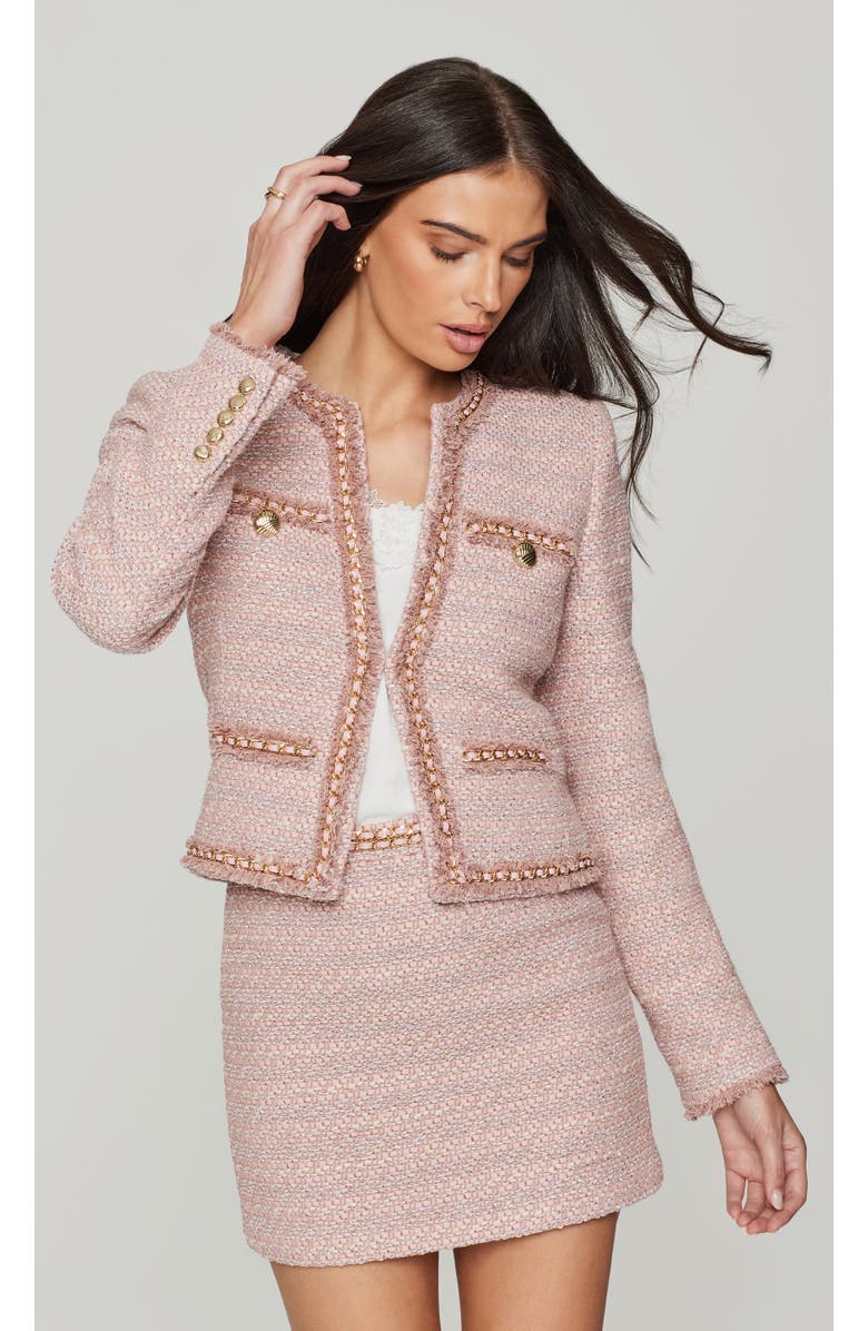 Generation Love Betsy Tweed Blazer, Main, color, Pink Multi