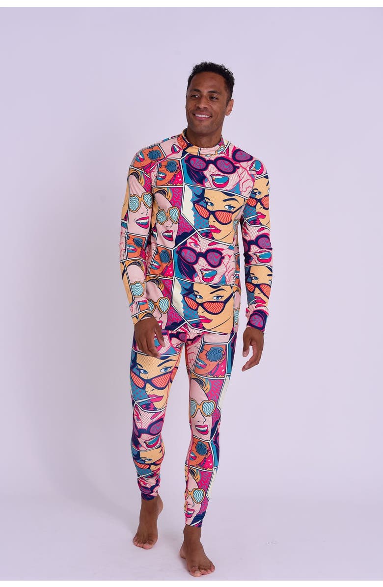 OOSC Baselayer Top - Comic Book Candy Men's, Alternate, color, Multi-Colour