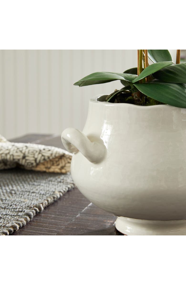 Napa Home & Garden Wellon Footed Cachepot, Alternate, color, White