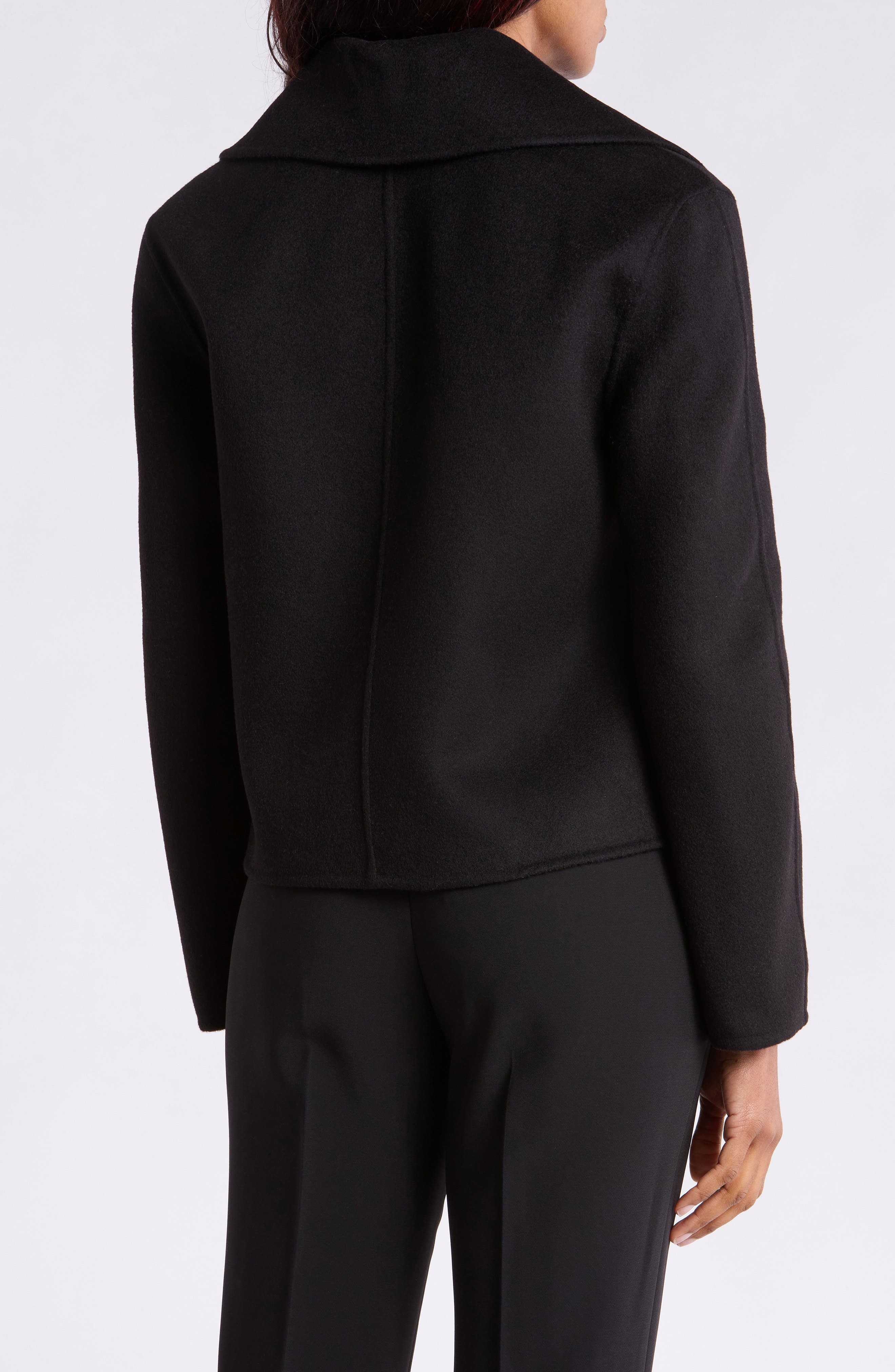 Winsome Cropped Double Face Coat