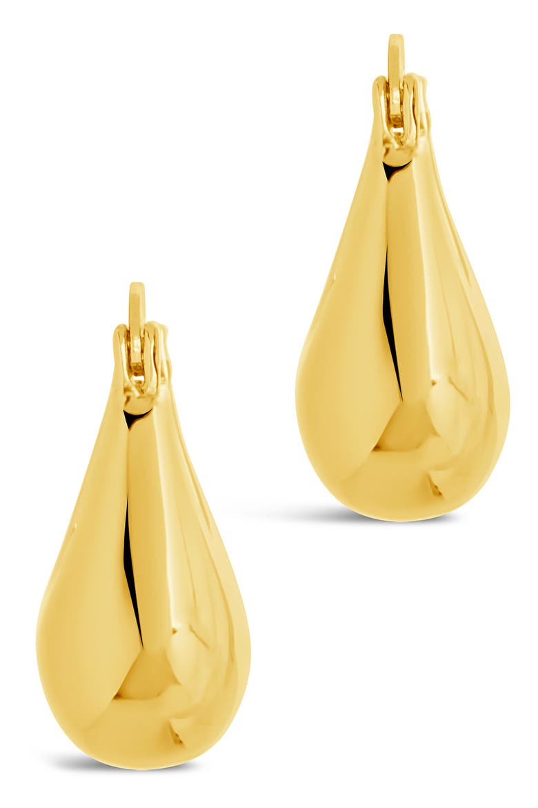 Eleah Hoop Earrings, Alternate, color, GOLD